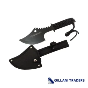 11.5" Defender Tactical Throwing Axe Black with Sheath Ninja Hatchet Knife