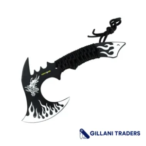 11" Hunt-Down Dragon Fire Axe Outdoor Hunting Camping Survival Steel Hatchet
