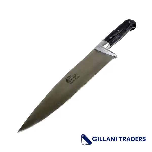 12.5" Chef Choice Cooking Kitchen Knife Wood Handle Stainless Steel