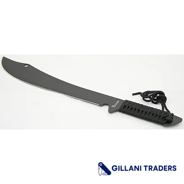 19" Ninja Black Machete Sword with Sheath