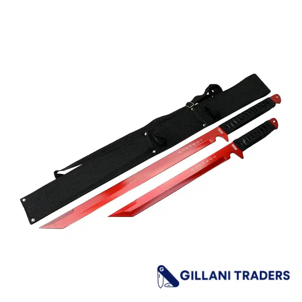 26" / 18" Stainless Steel Red Blade Sword with Sheath