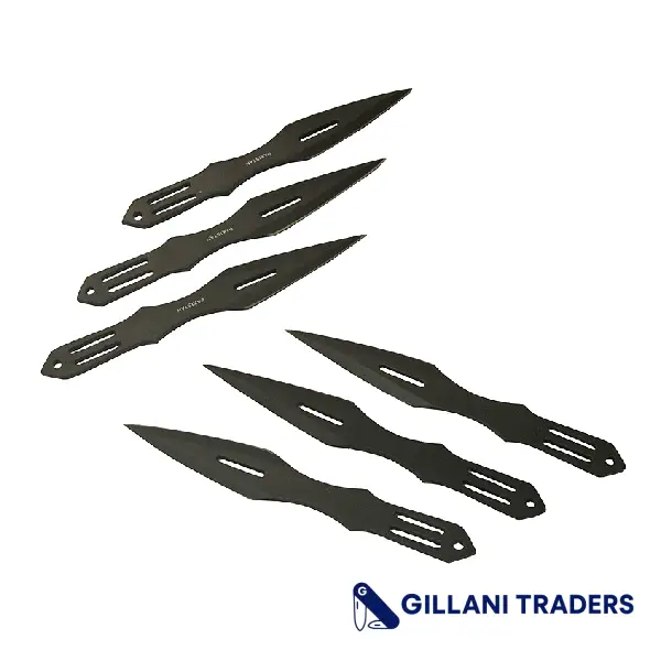6 Pc Black Color Throwing Knife