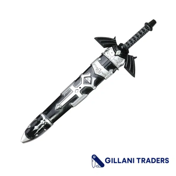 Defender 11" Black Hero Dagger With Sheath Sharp Blade