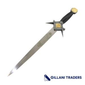 Defender Pyramid Eye 14.5" Classic Style Dagger Silver Trim Stainless Steel Knife