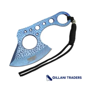 Defender-Xtreme 7" Blue Ti Color Throwing Hunting Tactical Axe Stainless Steel