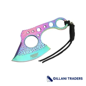 Defender-Xtreme 7" Titanium Coating Throwing Hunting Axe Knife Stainless Steel