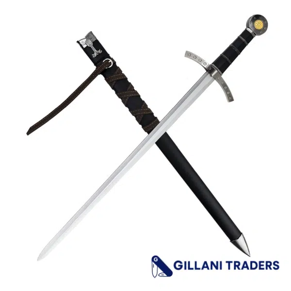 Dispatch 23.25" Medieval Sword Stainless Steel Blade with Plastic Handle & Sheath