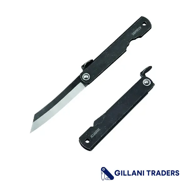 Dispatch 3.6" Black Folding Pocket Knife with 7Cr Stainless Steel Blade