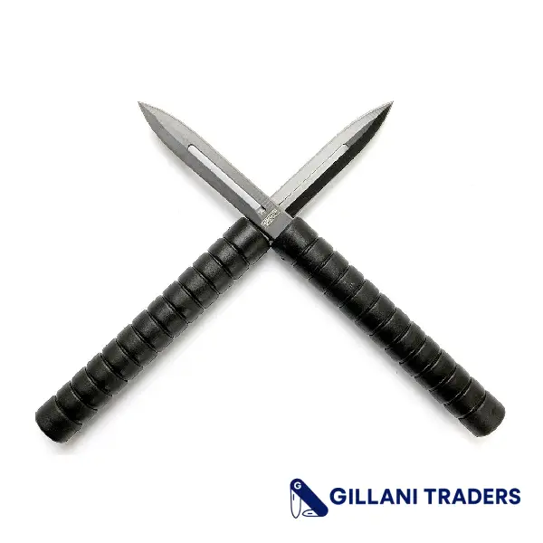 Non Interlocking Throwing Knives Baton Set of 2 with Sheath