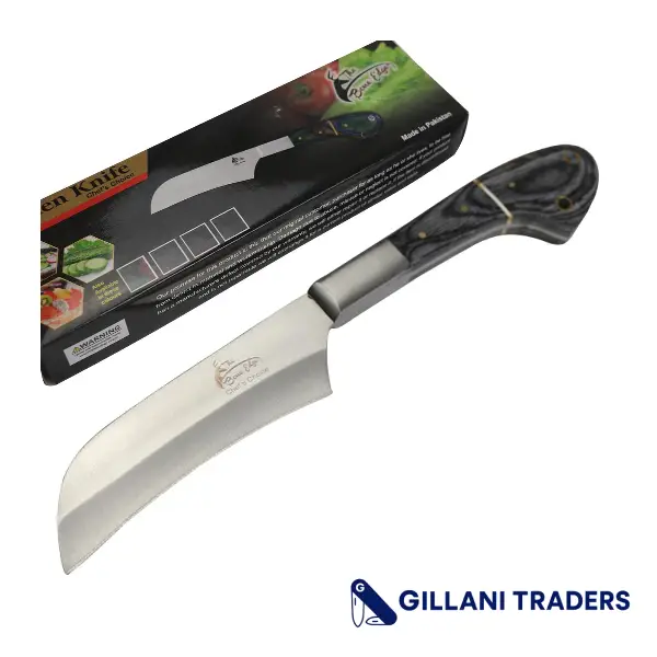 The Bone Edge 10" Chef Kitchen Knife Black Packawood Handle Stainless Steel Blade