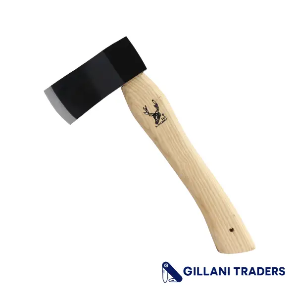 The Bone Edge 12" Throwing Axe Hand Forged Hatchet Axe Wood Handle With Sheath