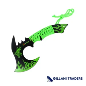 Zomb-War 11" Green Dragon Axe Outdoor Hunting Camping Survival Steel Axe