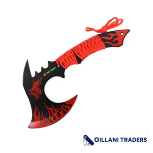 Zomb-War 11" Red Dragon Axe Outdoor Hunting Camping Survival Steel Axe
