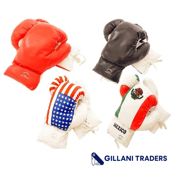 10-oz Boxing Gloves in 4 colors option Red, Black, USA, Mexico