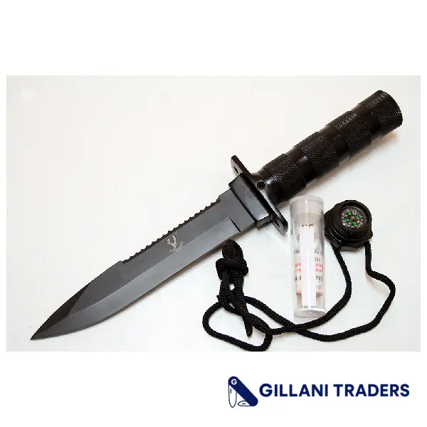 10.5" Stainless Steel Survival Knife with Sheath