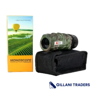 10X25 Perrini Woodland Camo Monocular with Nylon Sheath