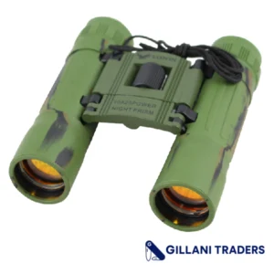 10x25 Ruby Lens Perrini Binoculars in Camo with Pouch