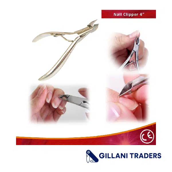 4" Stainless Steel Silver Color Nail Clipper