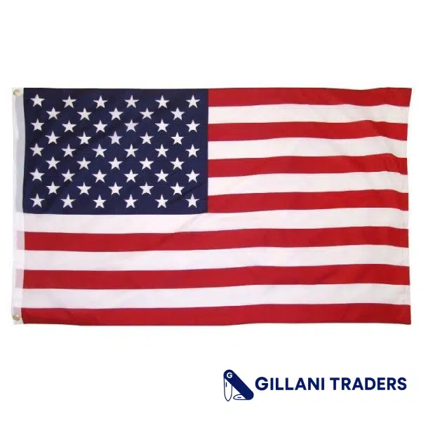 3'X5' Ft Cotton USA Flag indoor Outdoor
