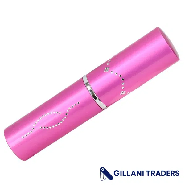 5" Pink Defender-Xtreme Lipstick Stungun with Flashlight