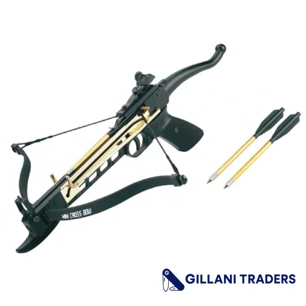 80 lbs Aluminum Self-Cocking Cobra Pistol Crossbow 3 Arrows