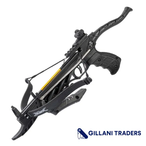 Black Professional Alligator Pistol Crossbow 80 Lbs 185 FPS