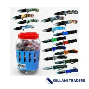 Defender Xtreme 36pc Tactical Spring Assisted Knife Display Jar