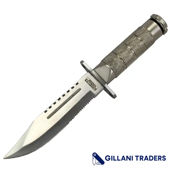 Defender Xtreme 8.5" Heavy Duty Silver Mini Survival Knife with Sheath