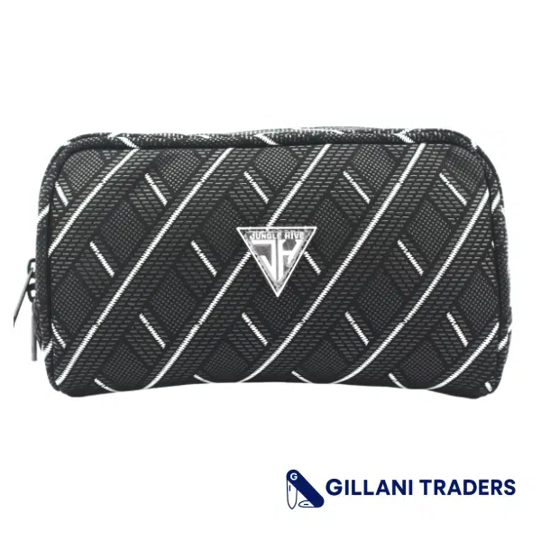 Jungle Hive Black & White Geometric Advanced Odor Blocking Travel Pouch