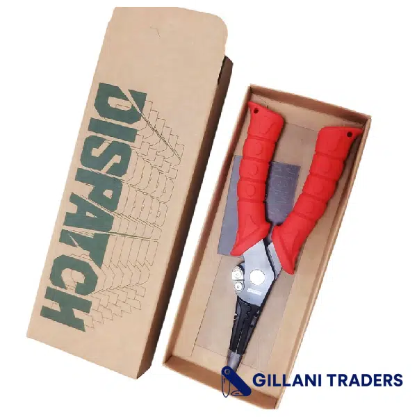 Dispatch 7.3" Aluminum Braid Cutters & Split Ring Fishing Pliers – Red