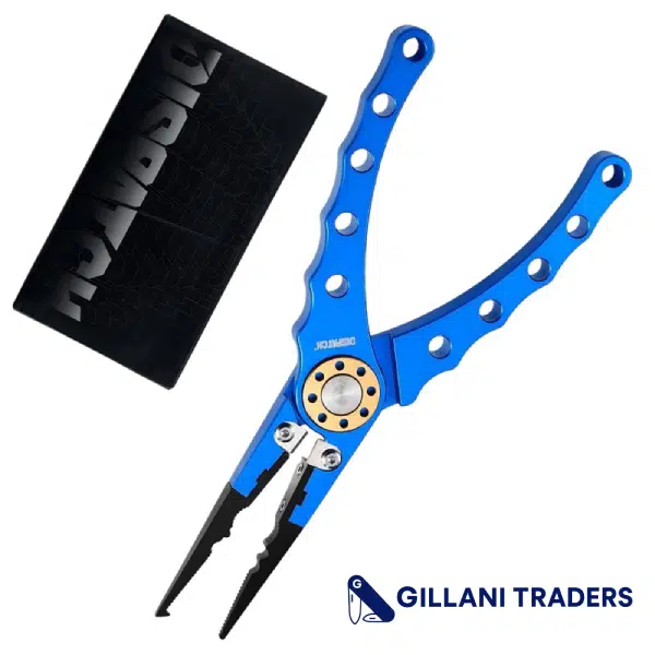 Dispatch 7.8" Aluminum Braid Cutters & Split Ring Fishing Pliers – Blue
