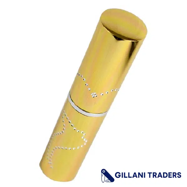 Gold Lipstick Stun Gun with Flashlight
