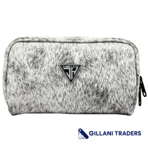 Jungle Hive White Odor Blocking Travel Pouch | Smell-Proof Synthetic Leather
