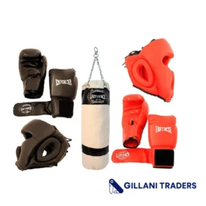 Last Punch Boxing Package New 1 Pair of Headgears 2 Pair Gloves & Punching Bag