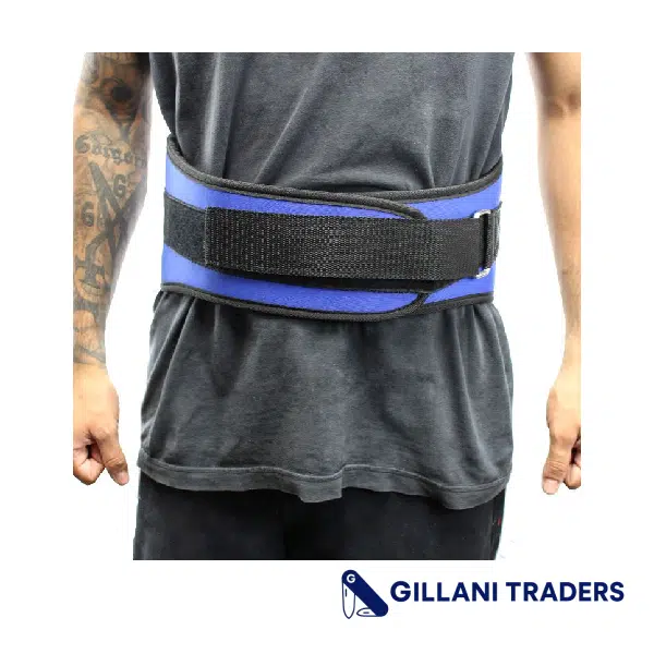 Last Punch® 6" Nylon Power Weight Lifting Belt / Back Support Belt Blue