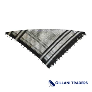 Military Black & White Lightweight Shemagh Cotton Arab Tactical Desert Scarf