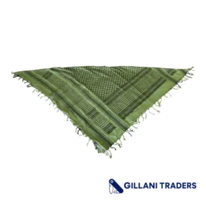 Military Olive & Black Lightweight Shemagh Cotton Arab Tactical Desert Scarf