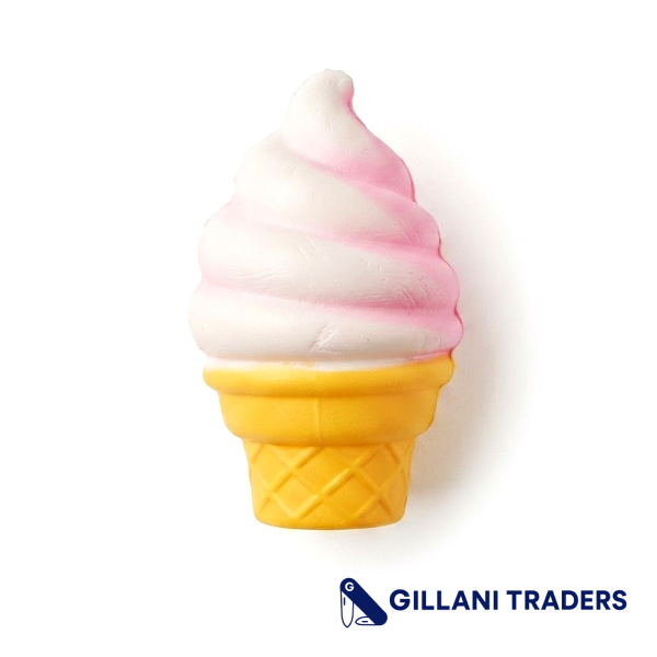 Nice Cream Cones Stress Relief Squeeze Toy – Assorted Colors – 12-Piece