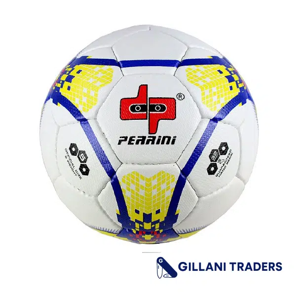 Perrini Match Soccer Ball Tacno Material Training Football Yellow Blue Size 5