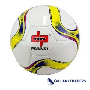 Perrini Match Soccer Ball Training Football Yellow & Blue Official Size 5