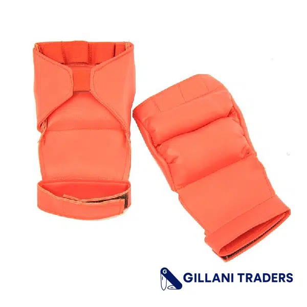 Red Color Half Finger-Mitts Boxing Training Gloves M L XL Size