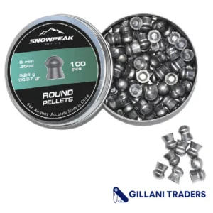 Snowpeak 9mm Round Air Rifle Pellets - 100 Pack