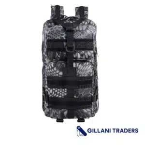 Tactical Military Assault 35L Backpack Outdoor Hiking Camping Hunting Molle Bag - Pantone Black
