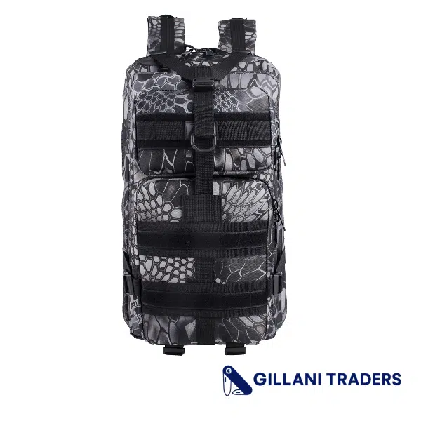 Tactical Military Assault 35L Backpack Outdoor Hiking Camping Hunting Molle Bag - Pantone Black