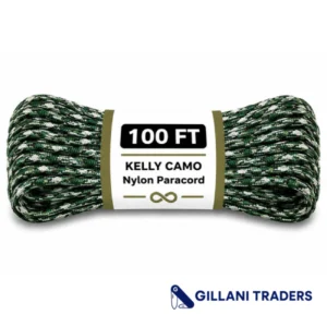 The Bone Edge - Kelly Camo 100 ft Premium 550 Paracord