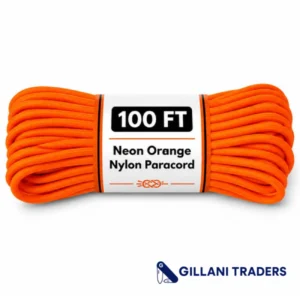 The Bone Edge - Neon Orange 100 ft Premium 550 Paracord