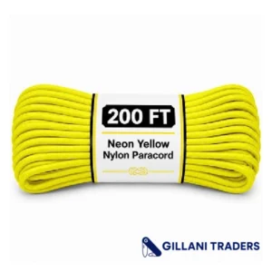 The Bone Edge - Neon Yellow 200 ft Premium 550 Paracord