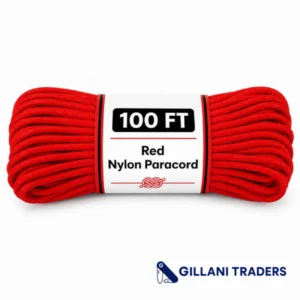 The Bone Edge - Red 100 ft Premium 550 Paracord